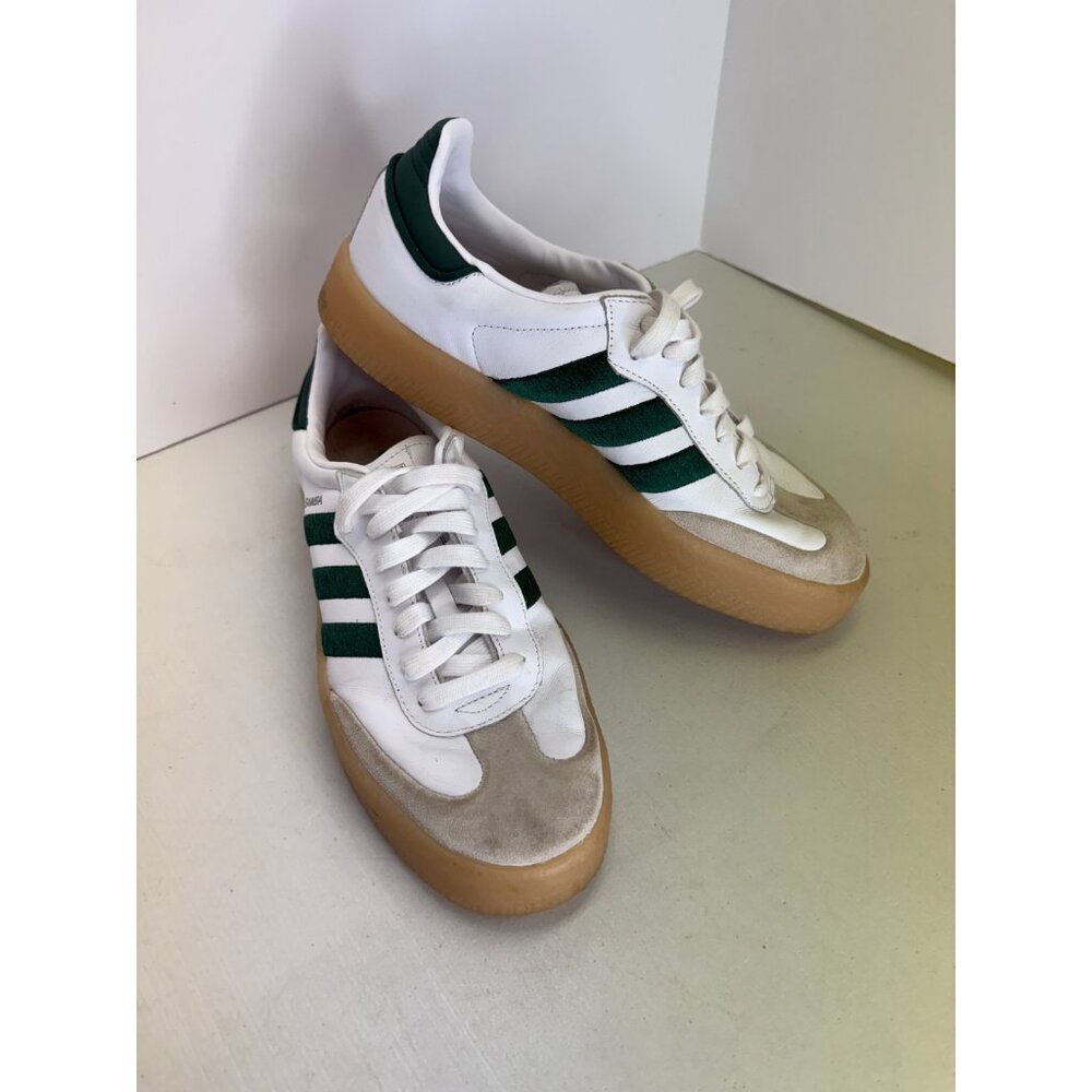 Adidas Sambae Womens Size 9.5 Cloud White Collegiate Green Gum ID0440 - Picture 2 of 9